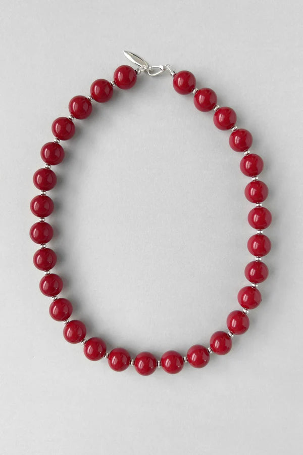 Red Berry 12mm Necklace【MWNL250506】