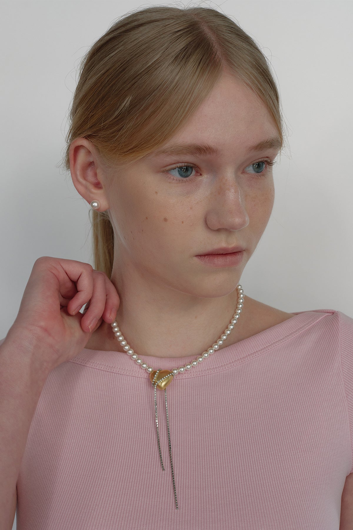 Moonlit Heartstrings Pearl Necklace【MWNL250105】