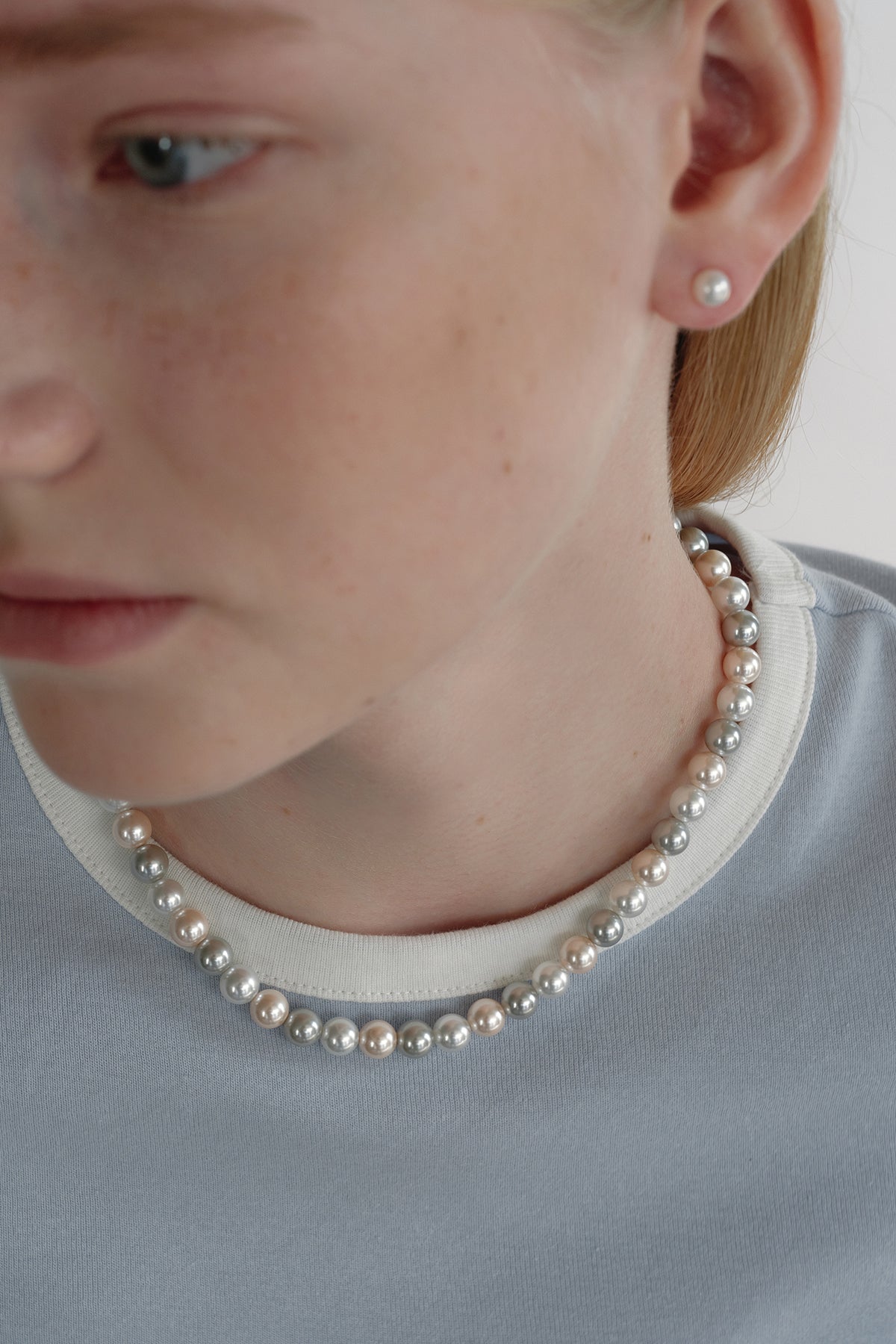 Blushing Pearls Necklace 【MWNL250107】