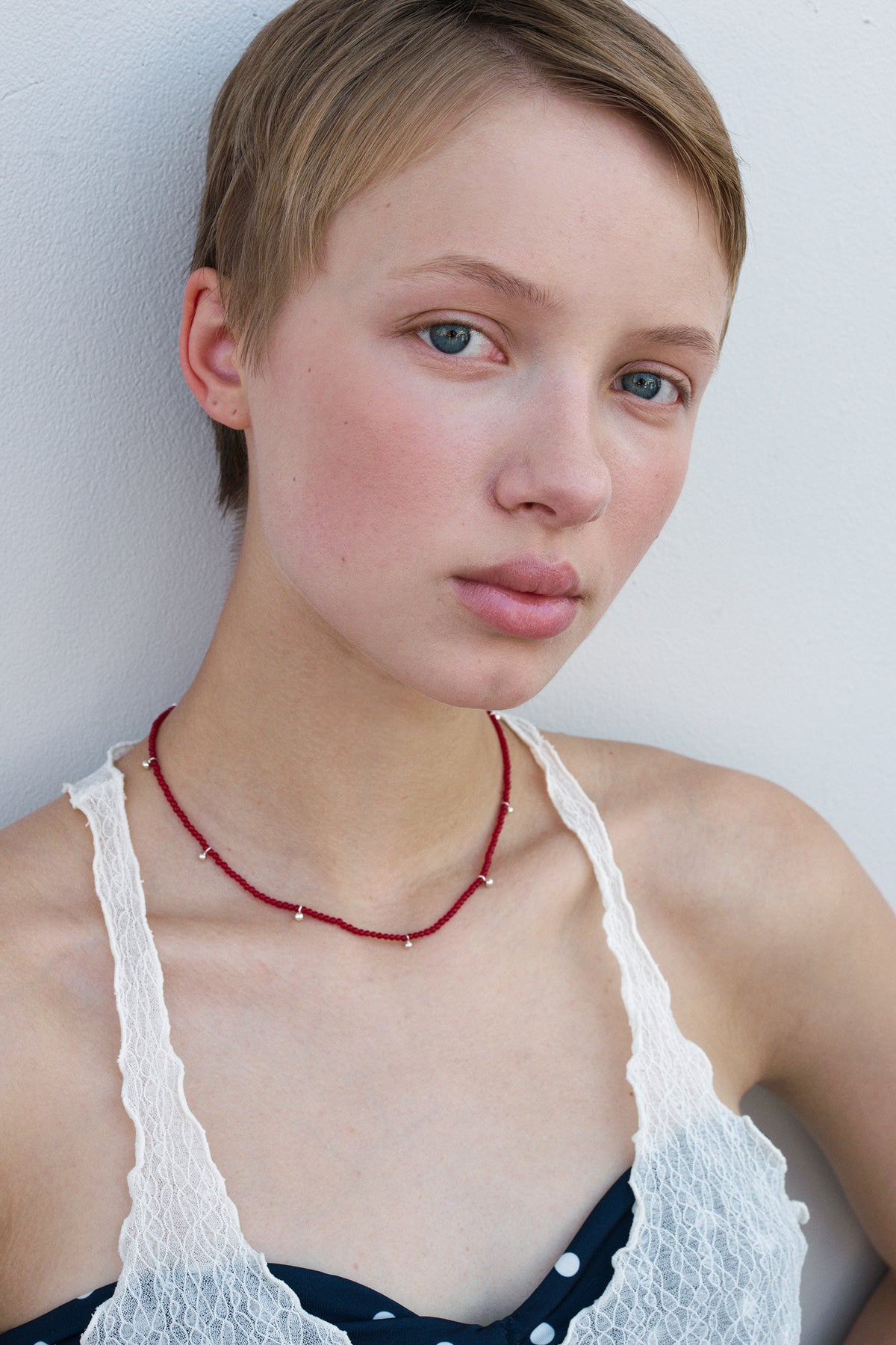 Dot Dot Silver Ball Necklace【MWNL250511】