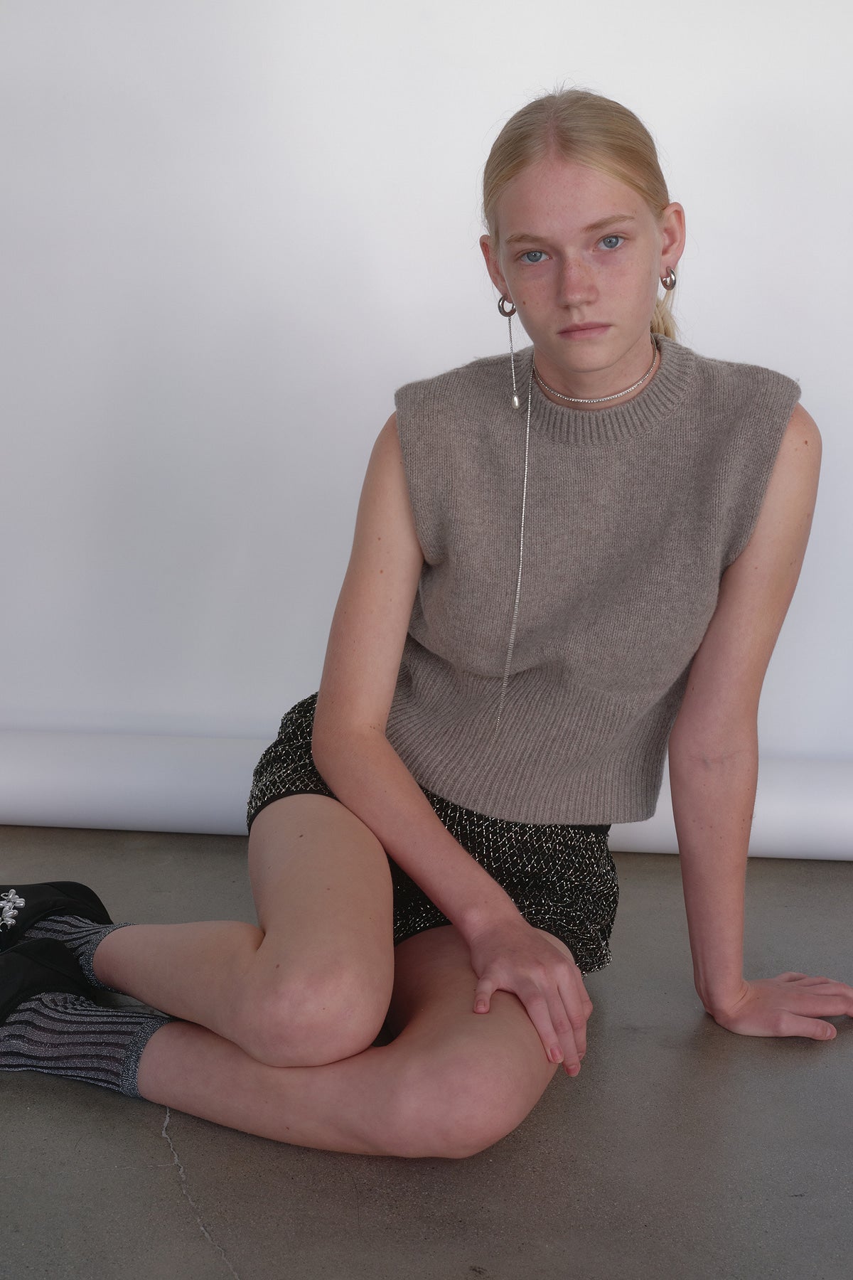 Teardrop Pearl Unbalanced Earrings【MWER240603】