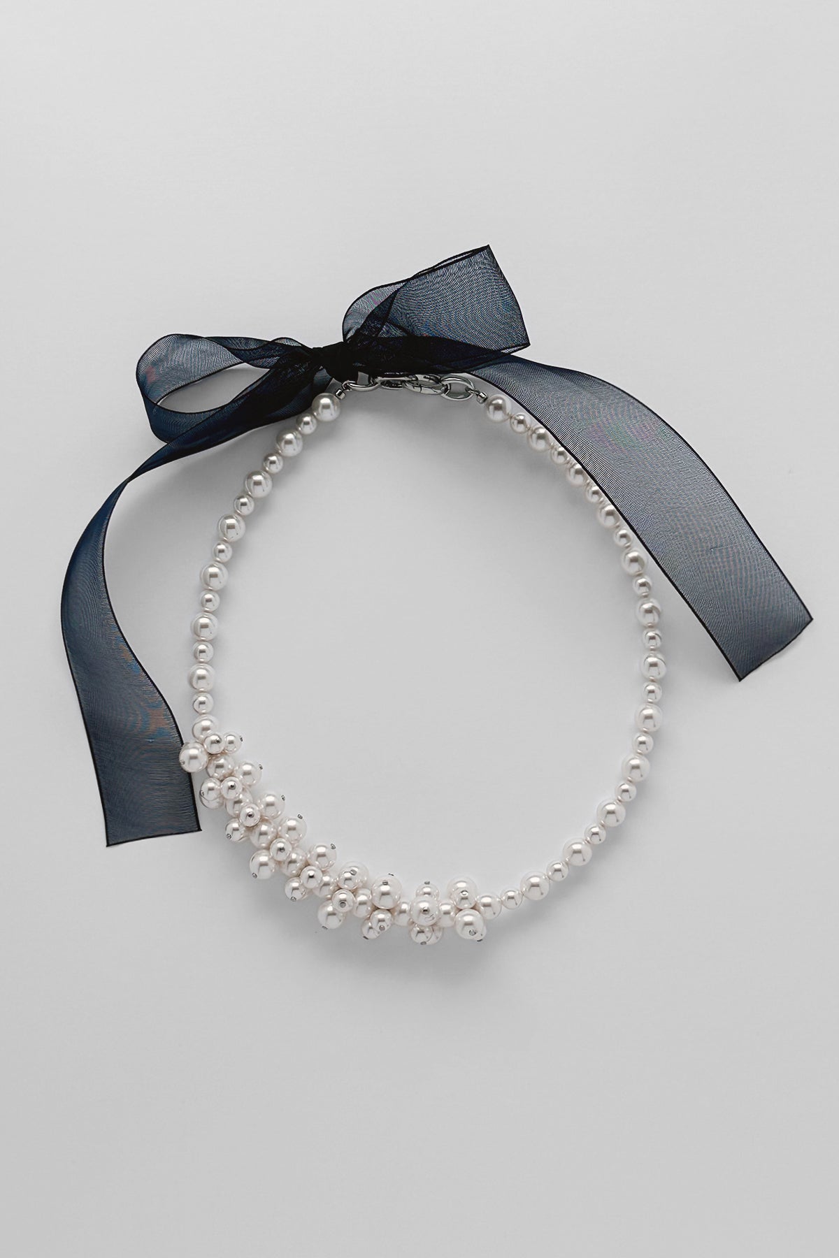 Pearl With Ribbon Necklace 【MWNL240203】