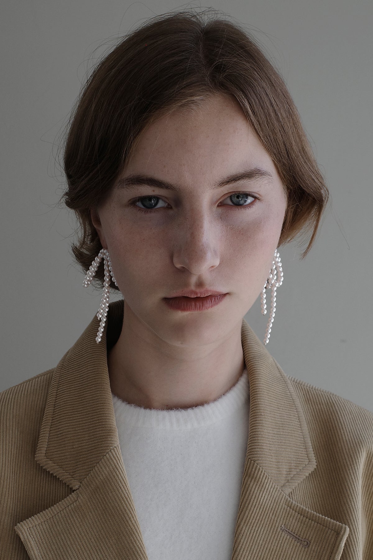 Pearl Bow Earrings【MWER230601】