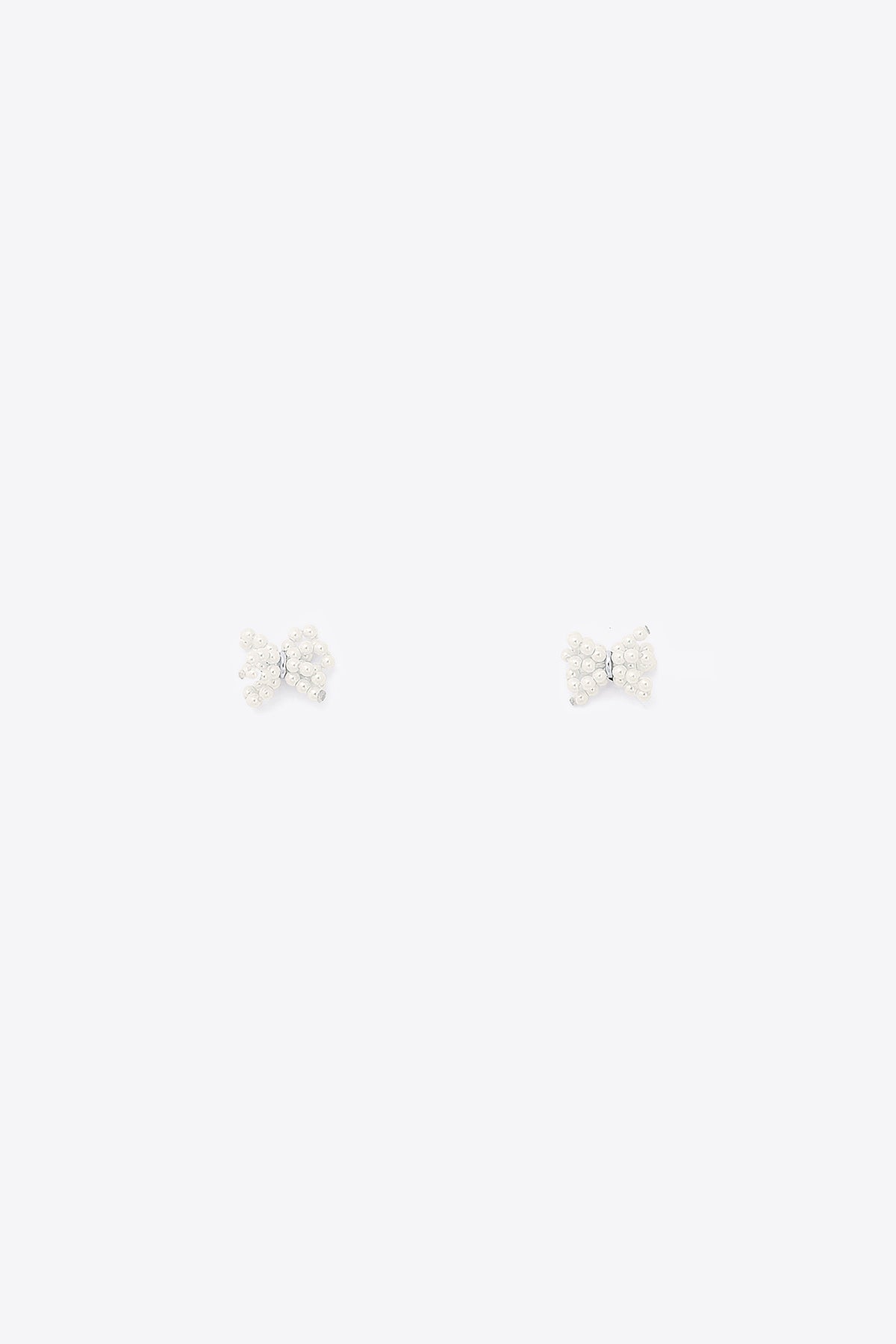 Tiny Pearl Pull Bow Earrings【MWER230609】