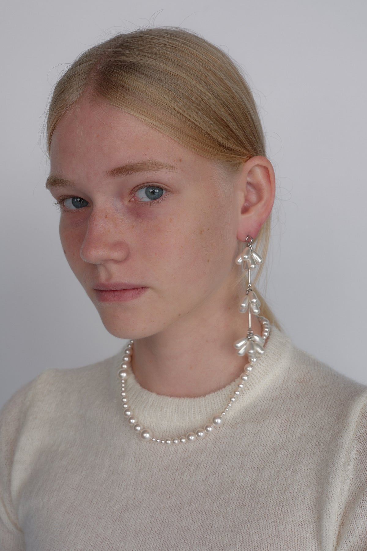 Blooming Pearl Flower Single Earring【MWER240606】