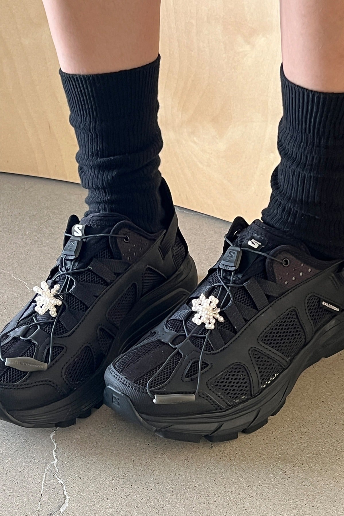 Pearl Pull Bow Shoelace Charms(SET)【MWET240402】