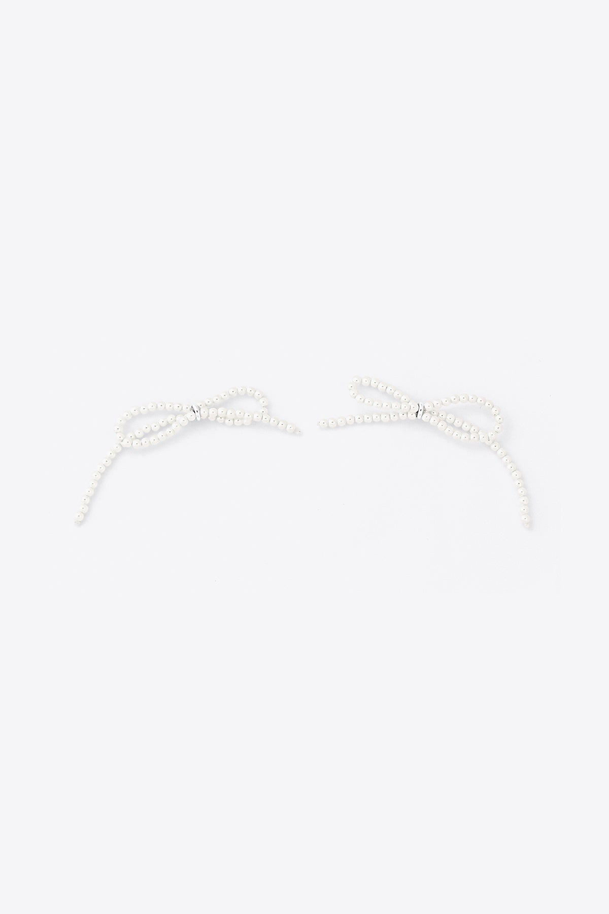 Tiny Pearl Bow Earrings【MWER230608】