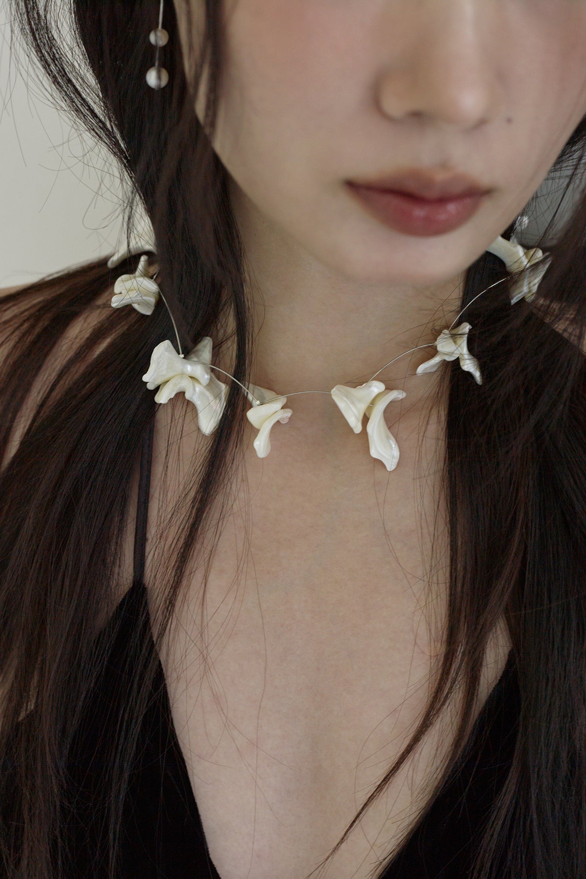 [MJxME] Lilium Line Necklace【MWNL250204】