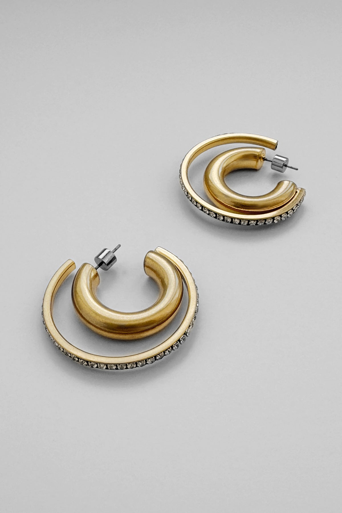 Crystalline Hoop Earrings - Large【MWER240604】