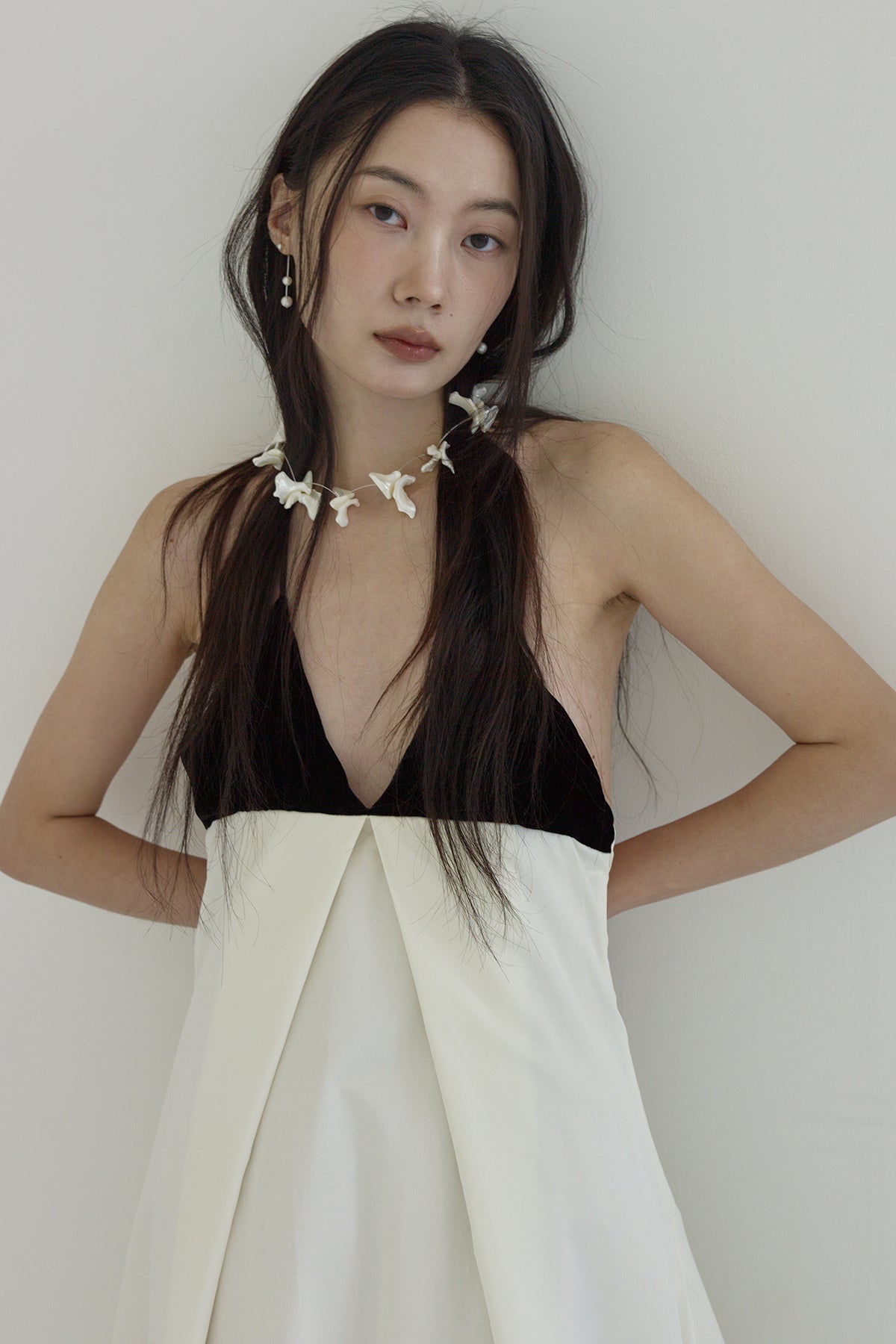 [MJxME] Lilium Line Necklace【MWNL250204】