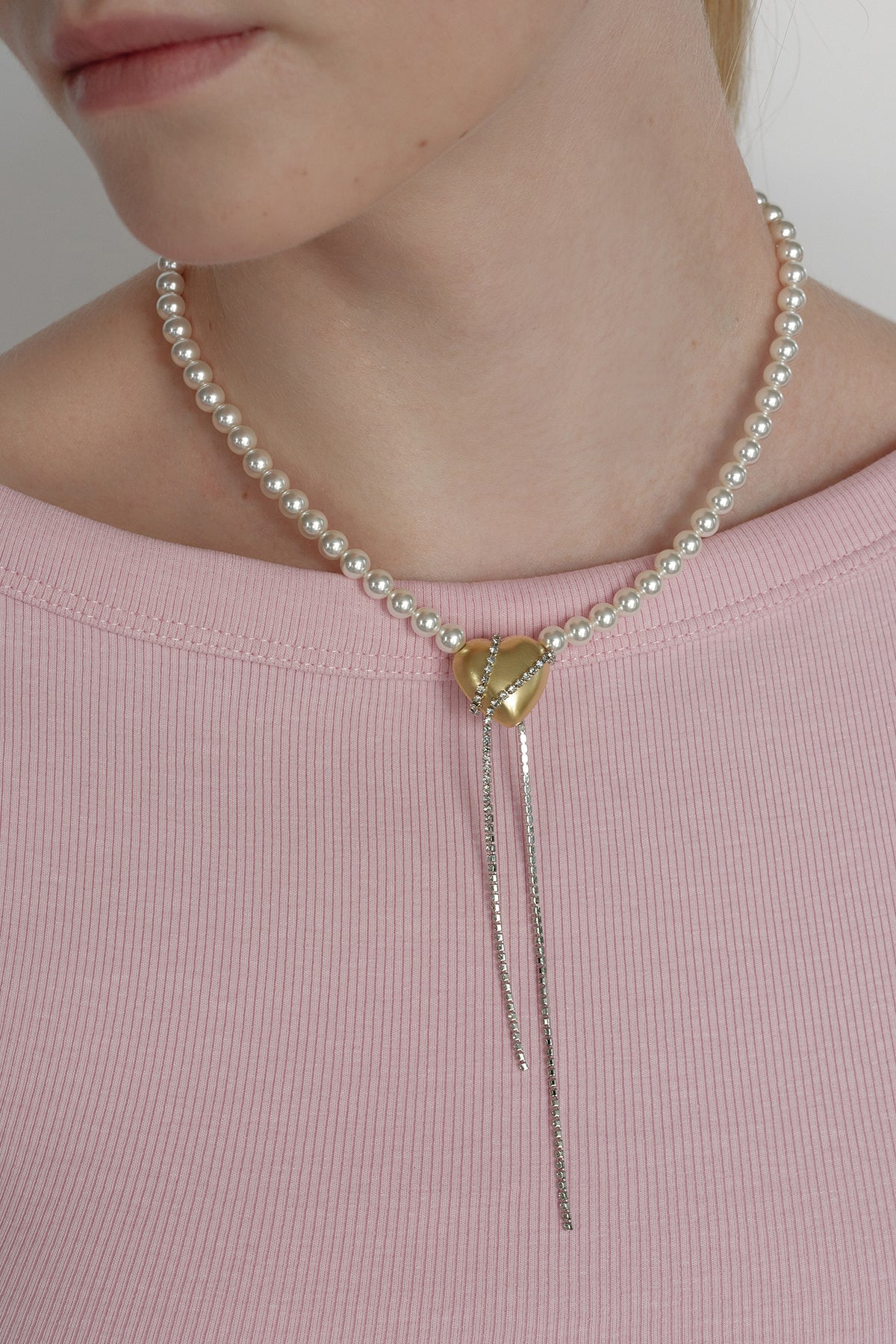 Moonlit Heartstrings Pearl Necklace【MWNL250105】