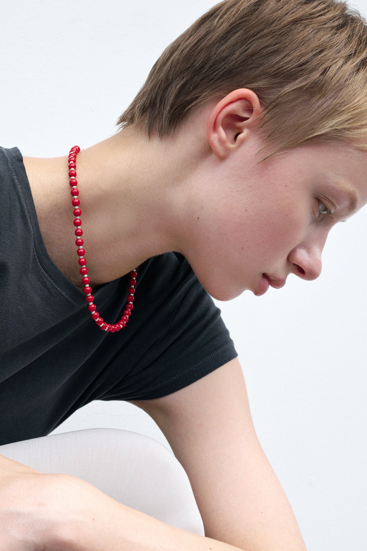 Red Berry 6mm Necklace【MWNL250507】