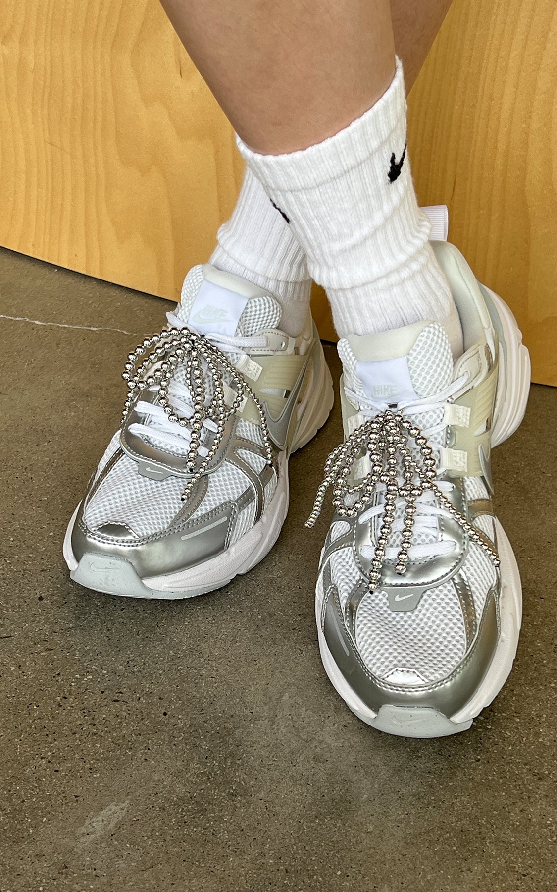 Silver Tassel Shoelace Charms(SET)【MWET240401】