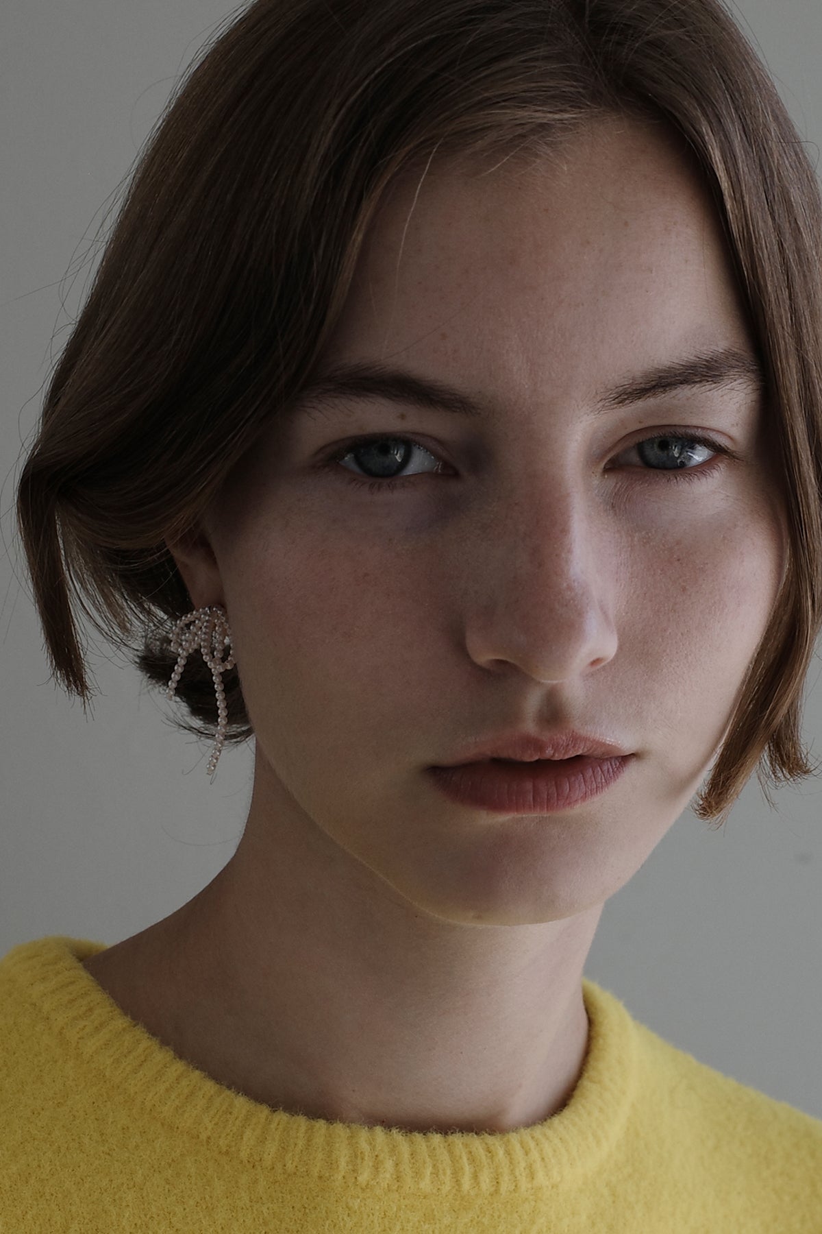 Tiny Pearl Bow Earrings【MWER230608】