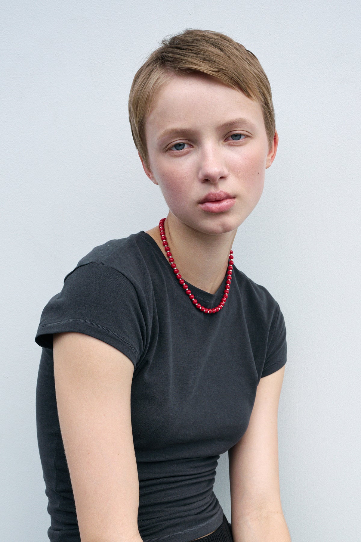 Red Berry 6mm Necklace【MWNL250507】