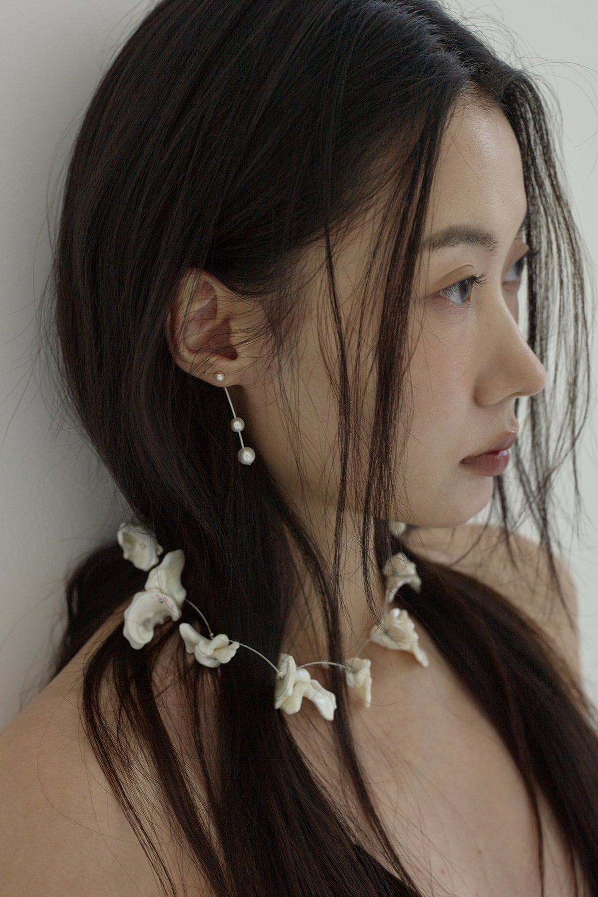 [MJxME] Lilium Line Necklace【MWNL250204】