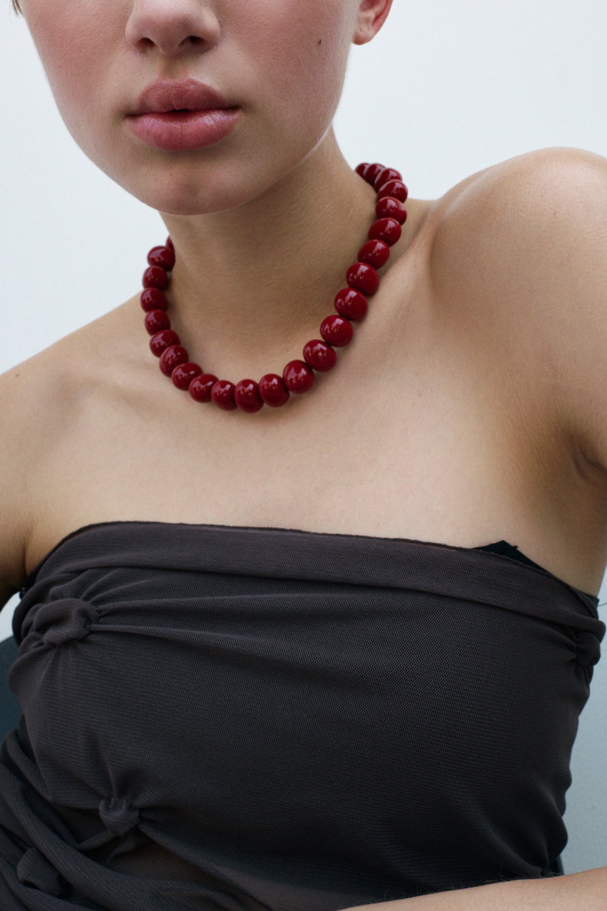 Red Berry Bold Necklace【MWNL250515】