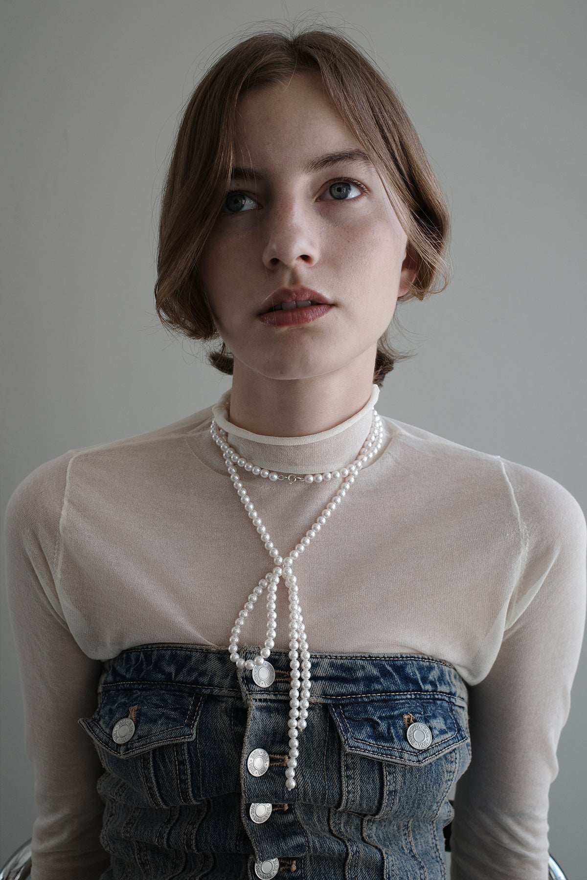 French Bow Two Way Necklace【MWNL230604】