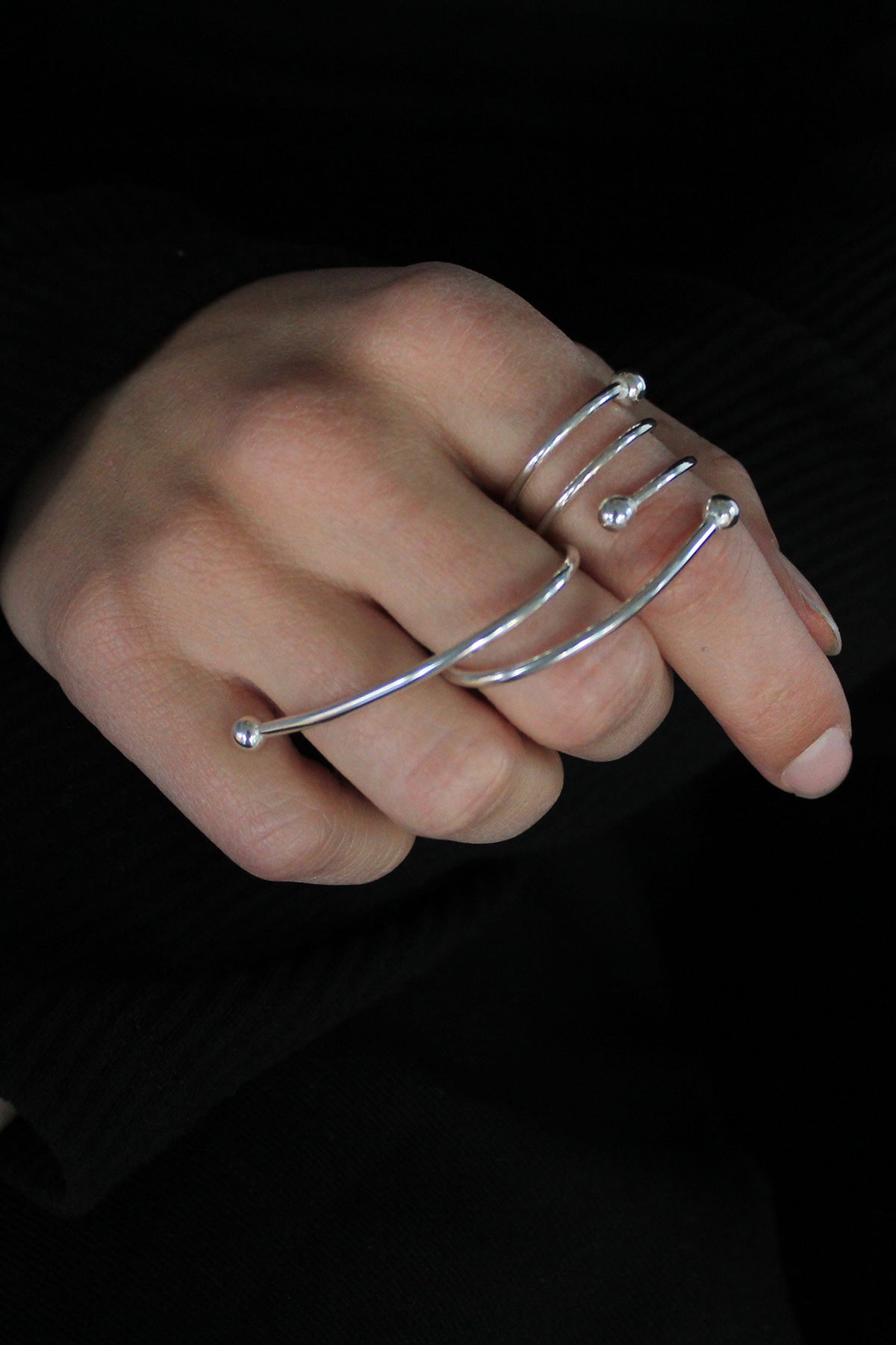 ME x Qri Silver Ring 4　【MWRG250904】