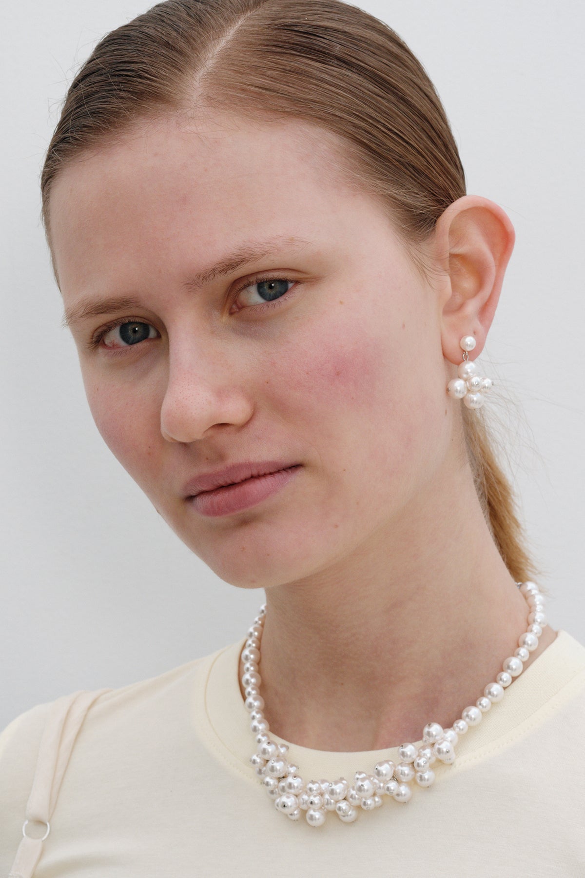 Pearl With Ribbon Necklace 【MWNL240203】