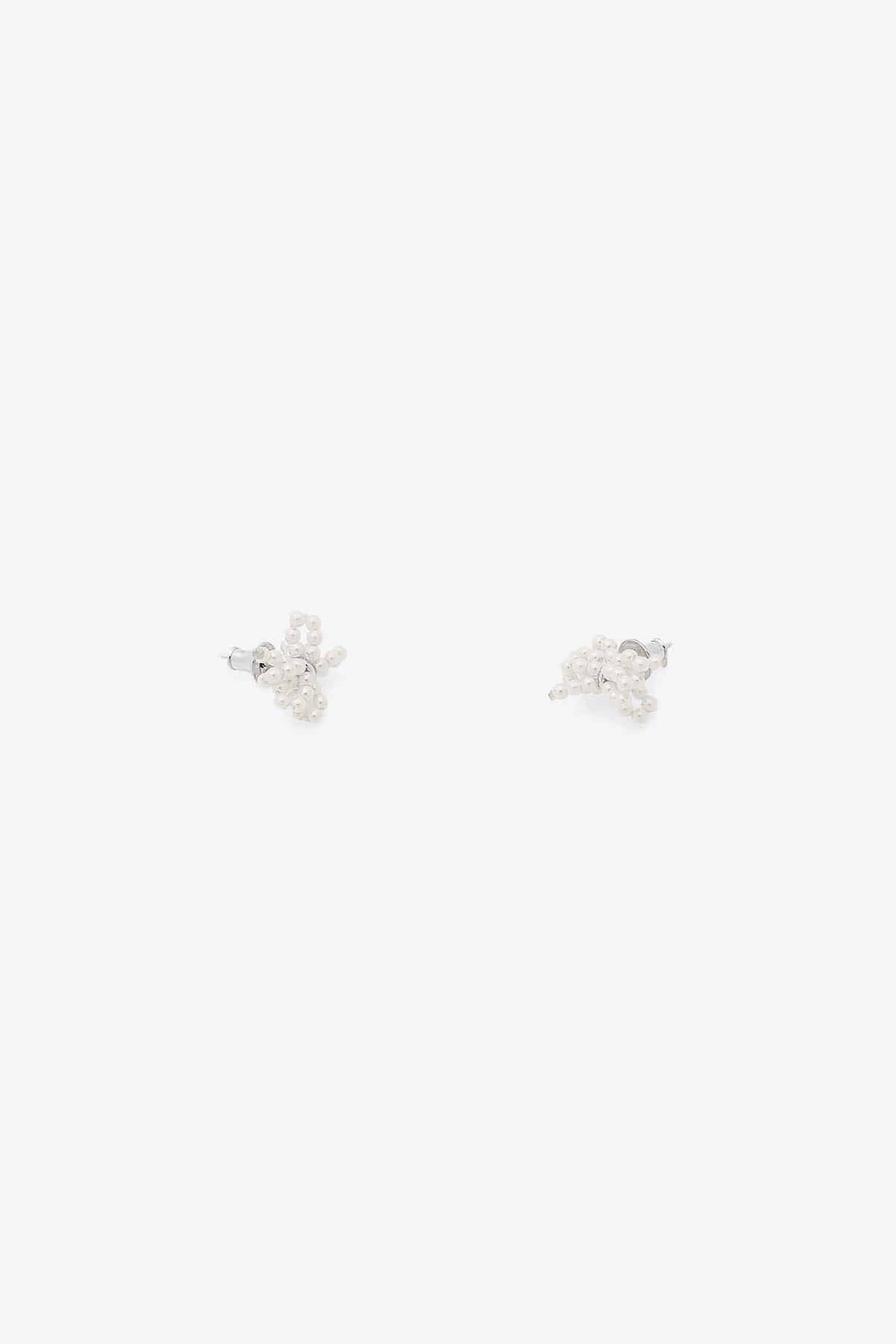 Tiny Pearl Pull Bow Earrings【MWER230609】