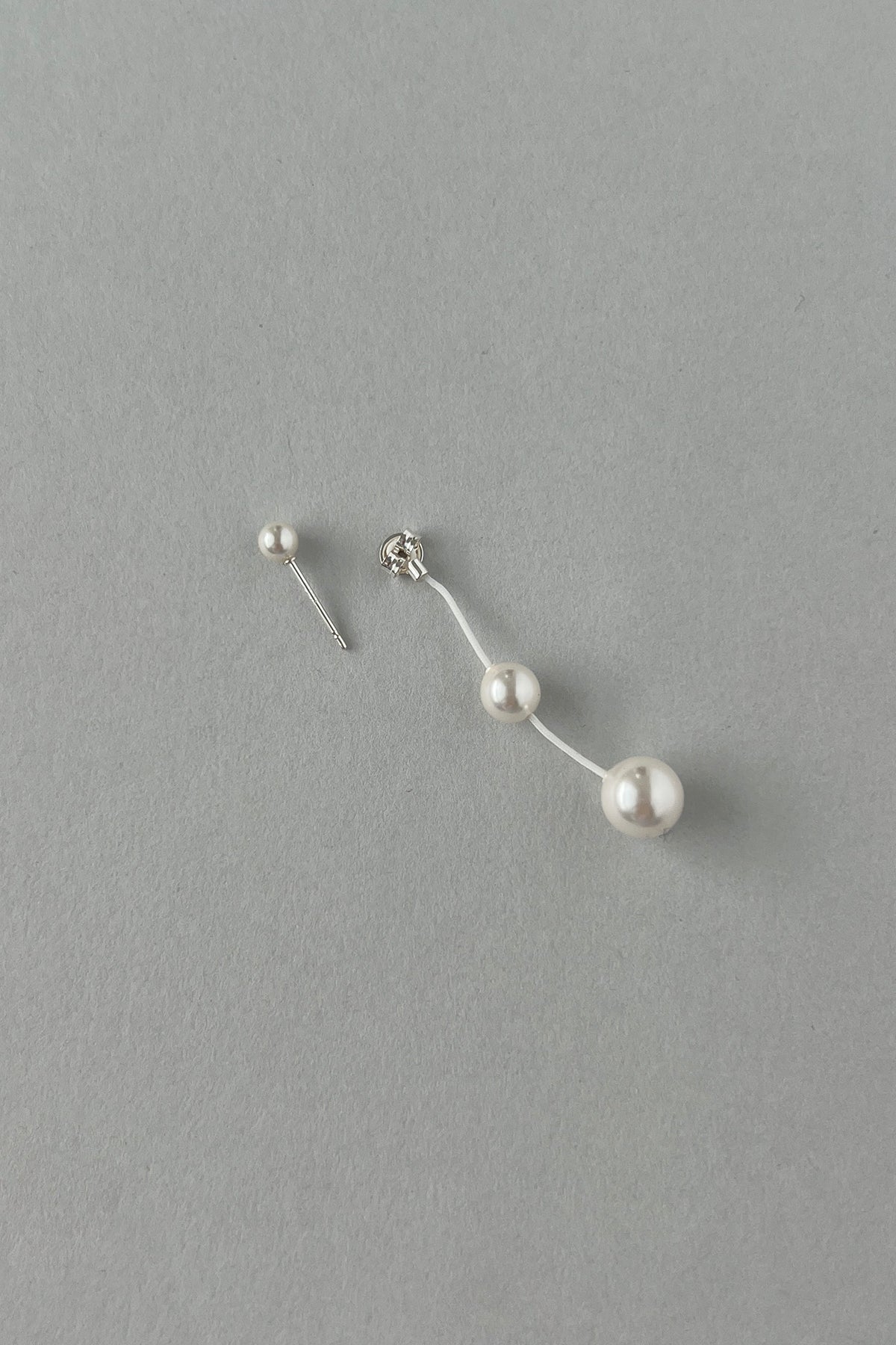 [MJxME] Drop Pearl String Earrings【MWER250203】